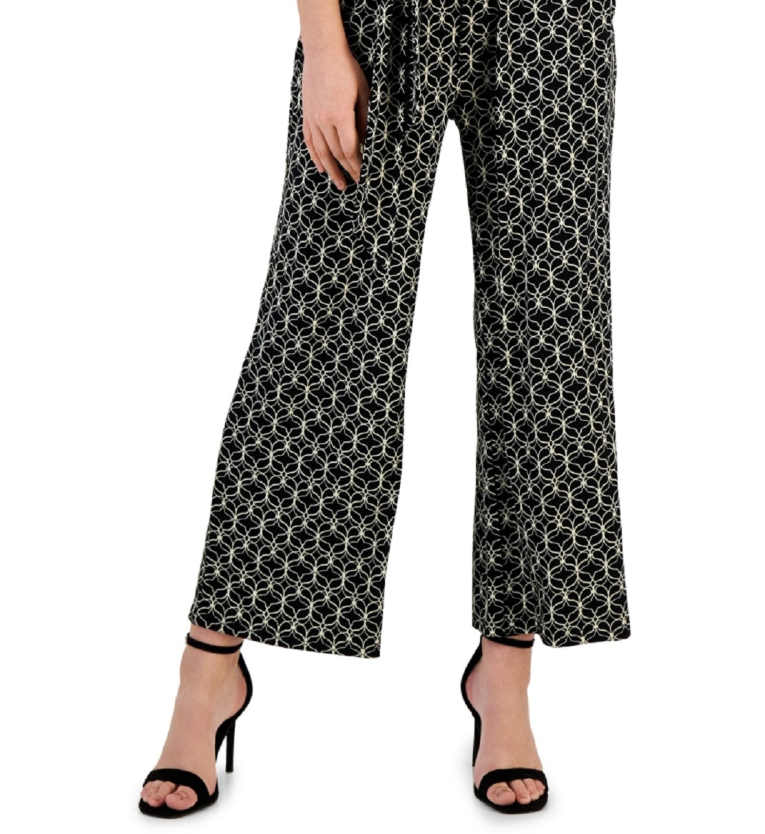 JPR Studio Women's Tie Waist Halter Jumpsuit Black Size Medium