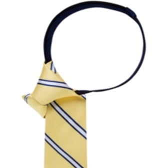Tommy Hilfiger Boy's Repp Stripe PreTied Tie Yellow Size Regular