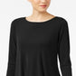 Alfani Women's High Low Tunic Black Size X-Small