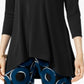 Alfani Women's High Low Tunic Black Size X-Small