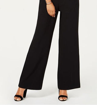 Vince Camuto Women's Bow Halter Jumpsuit Black Size 10 Petite