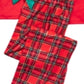 Max & Olivia Big Girl's 2 Pc Believe Santa Pajama Set Red Size S