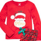 Max & Olivia Big Girl's 2 Pc Believe Santa Pajama Set Red Size S