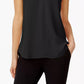 Calvin Klein Women's Pleated V Neck Shell Black Size Medium