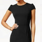 Betsey Johnson Women's Puff Sleeve Scuba Dress Black Size 0