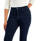 Style & Co Women's Curvy Fit Skinny Jeans Blue Size 16