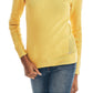 Nautica Women's Sustainably Crafted Rib Knit Sweater Yellow Size Small