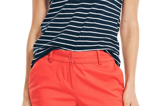 Nautica Women's 4 Stretch Twill Shorts Red Size 6