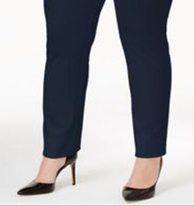 Alfani Women's Wear to Work Pants Blue Size 18W