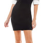 Kingston Grey Junior's Contrast Trim Bodycon Dress Black Size M