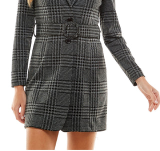 City Studios Junior's 2 Piece Belted Jacket & Dress Set Gray Size 7