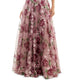 Say Yes To The Prom Junior's Embroidered Floral Lace Up Gown Purple Size 1