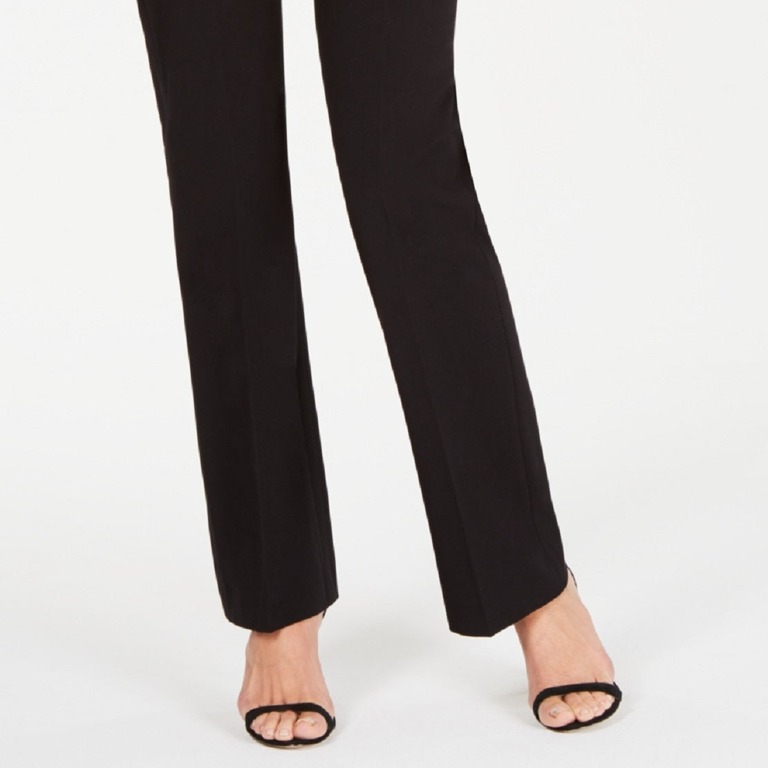 Anne Klein Women's Stretch Flare Leg Pants Black