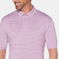 PGA Tour Men's Striped Short Sleeve Polo Shirt Purple Size XX-Large