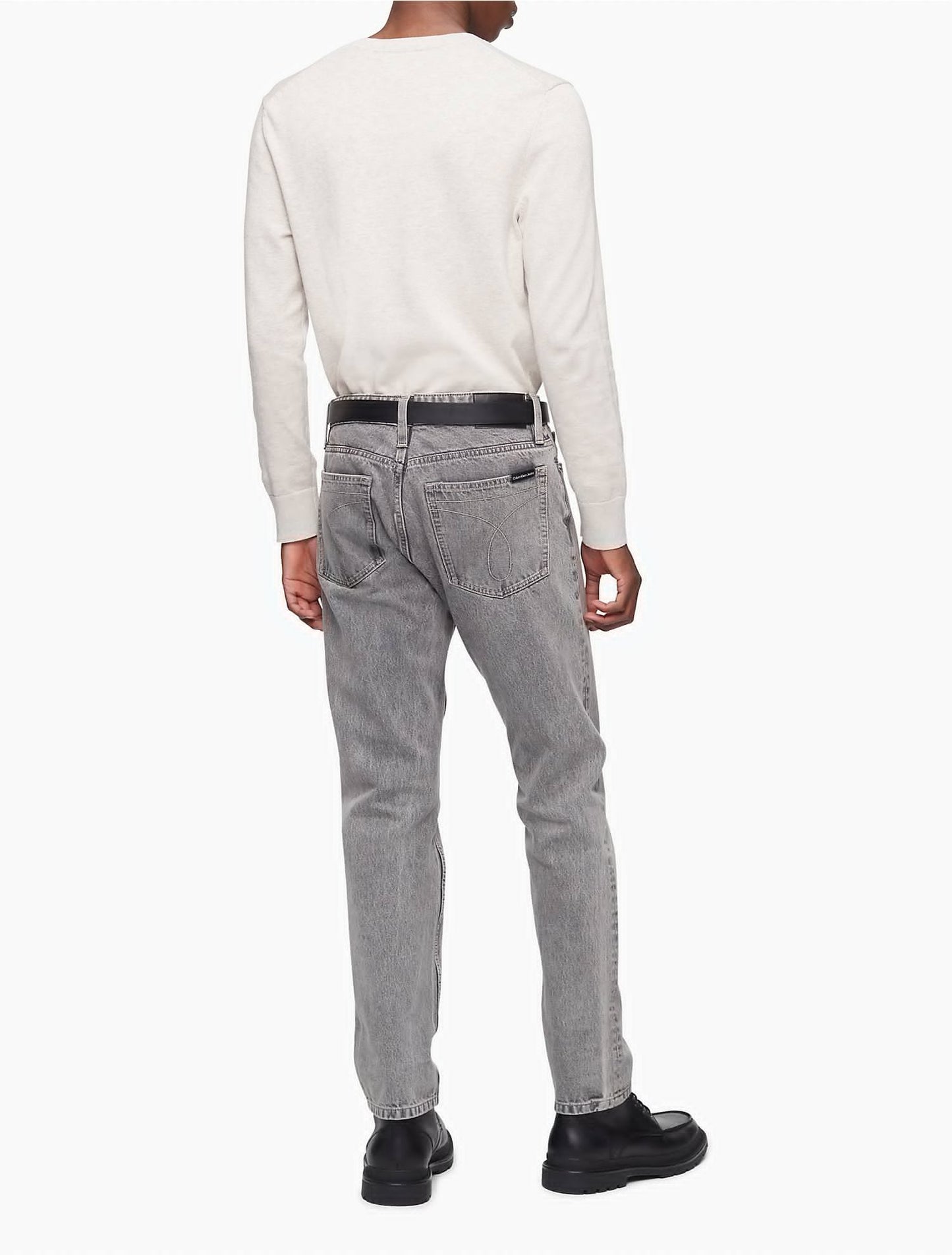 Calvin Klein Men's Slim Straight Fit Stretch Jeans Gray Size 32X32