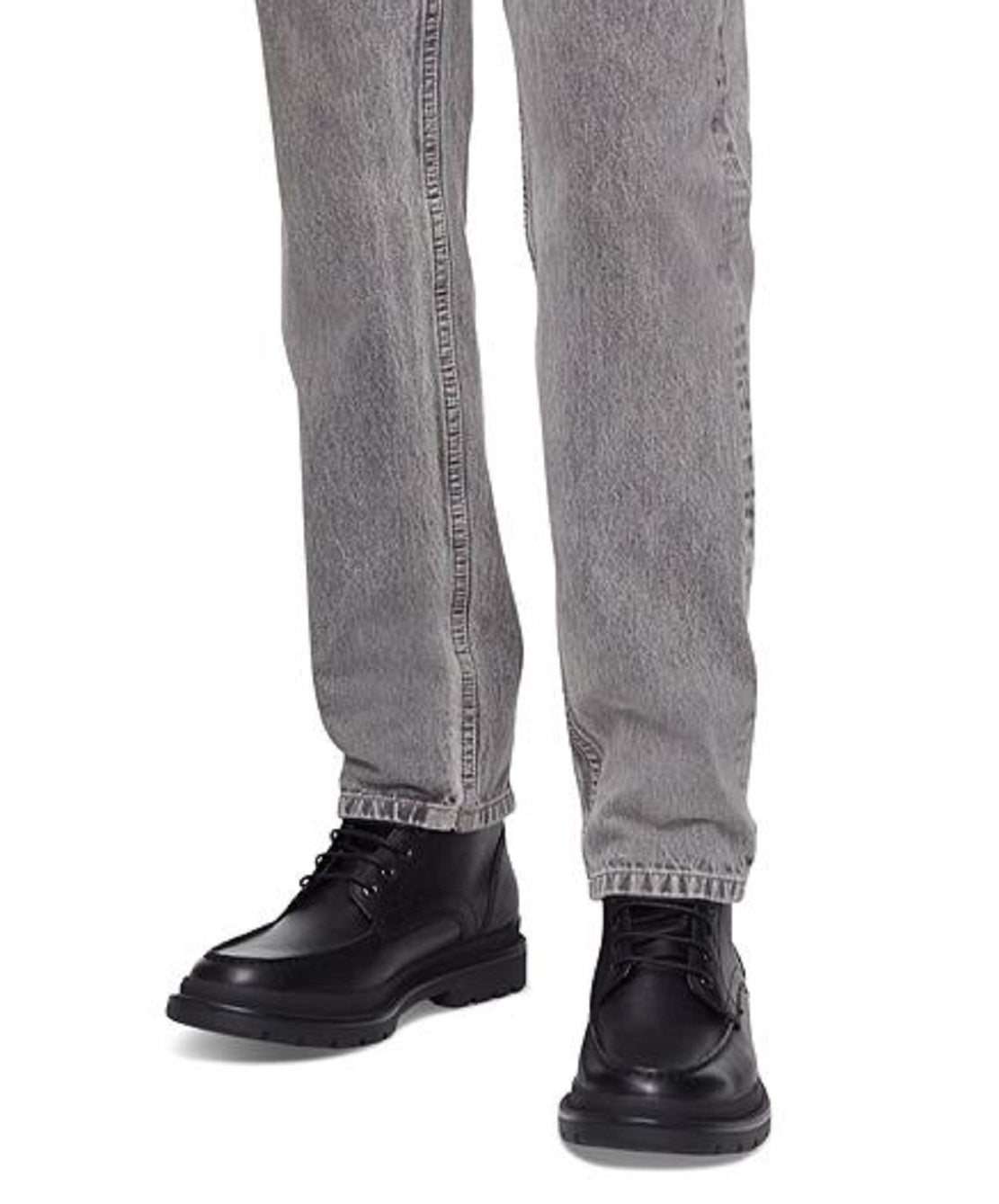Calvin Klein Men's Slim Straight Fit Stretch Jeans Gray Size 34X32