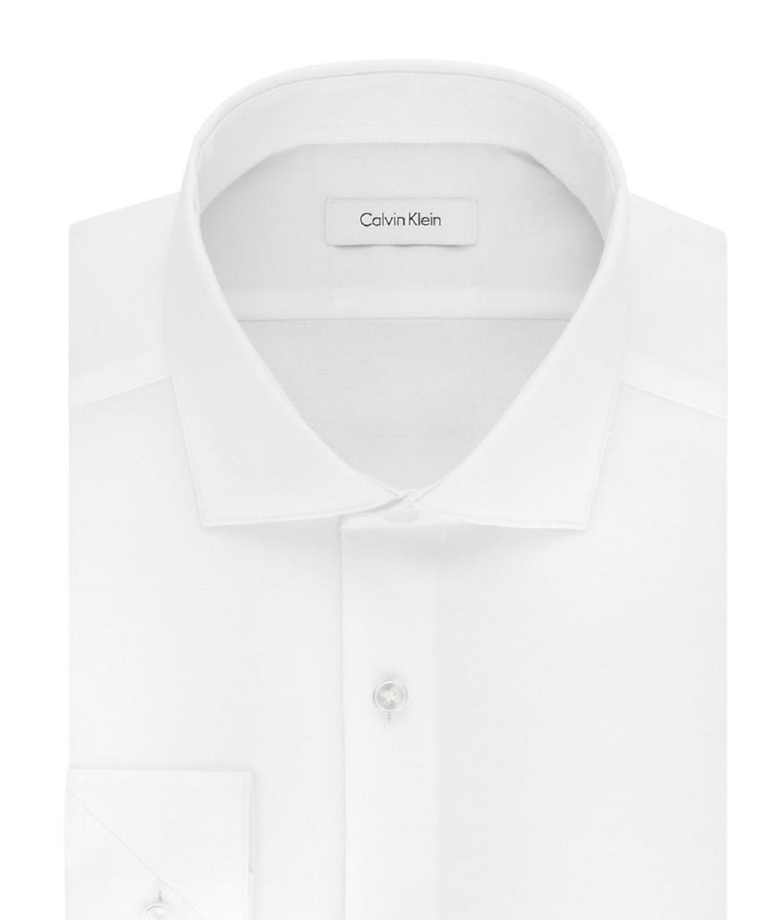 Calvin Klein Men's Slim Fit Non Iron Stretch Dress Shirt White Size 16X32X33