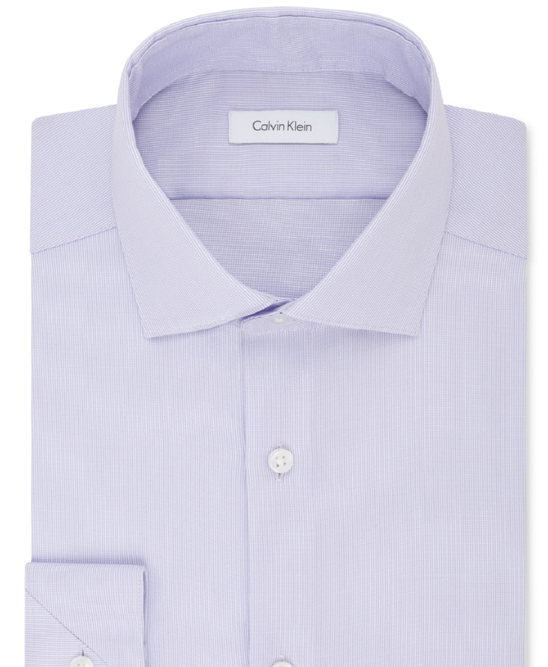 Calvin Klein Men's Slim Fit Non Iron Stretch Dress Shirt Purple Size 36X37