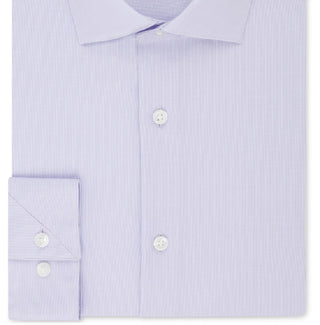 Calvin Klein Men's Slim Fit Non Iron Stretch Dress Shirt Purple Size 36X37