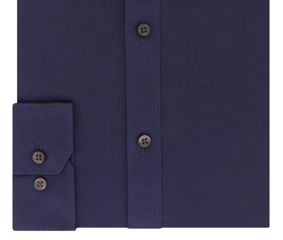 DKNY Men's Stretch Slim Fit Button Down Shirt Blue Size XL