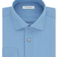 Calvin Klein Men's Classic Fit Non Iron Herringbone Dress Shirt Blue Size 19 / 35-36