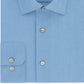 Calvin Klein Men's Classic Fit Non Iron Herringbone Dress Shirt Blue Size 19 / 35-36