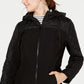 Sebby Junior's Mixed Media Hooded Jacket Black Size X-Small