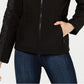 Sebby Junior's Mixed Media Hooded Jacket Black Size X-Small