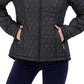 Sebby Junior's Hooded Quilted Raincoat Black Size Small