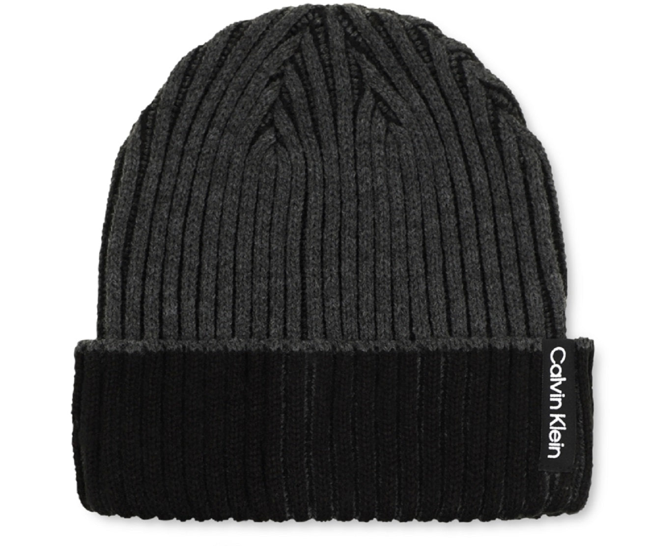 Calvin Klein Men's Double Wide Ribbed Fisherman's Hat & Gloves Set Black Size Regular