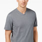 Tasso Elba Men's T-Shirt V Neck Short Sleeve Tee Gray Size Medium