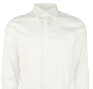 Hugo Boss Men's Myron Sharp Fit Tuxedo Shirt White Size 16.5