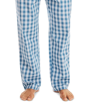 Nautica Men's Check Poplin Pajama Pants Blue Size X-Large