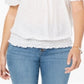 Style & Co Women's Short Sleeve Blouse Top White Size XXL