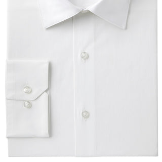 Alfani Men's Slim Fit 2 Way Stretch Performance Solid Dress Shirt White Size 16 X34X35