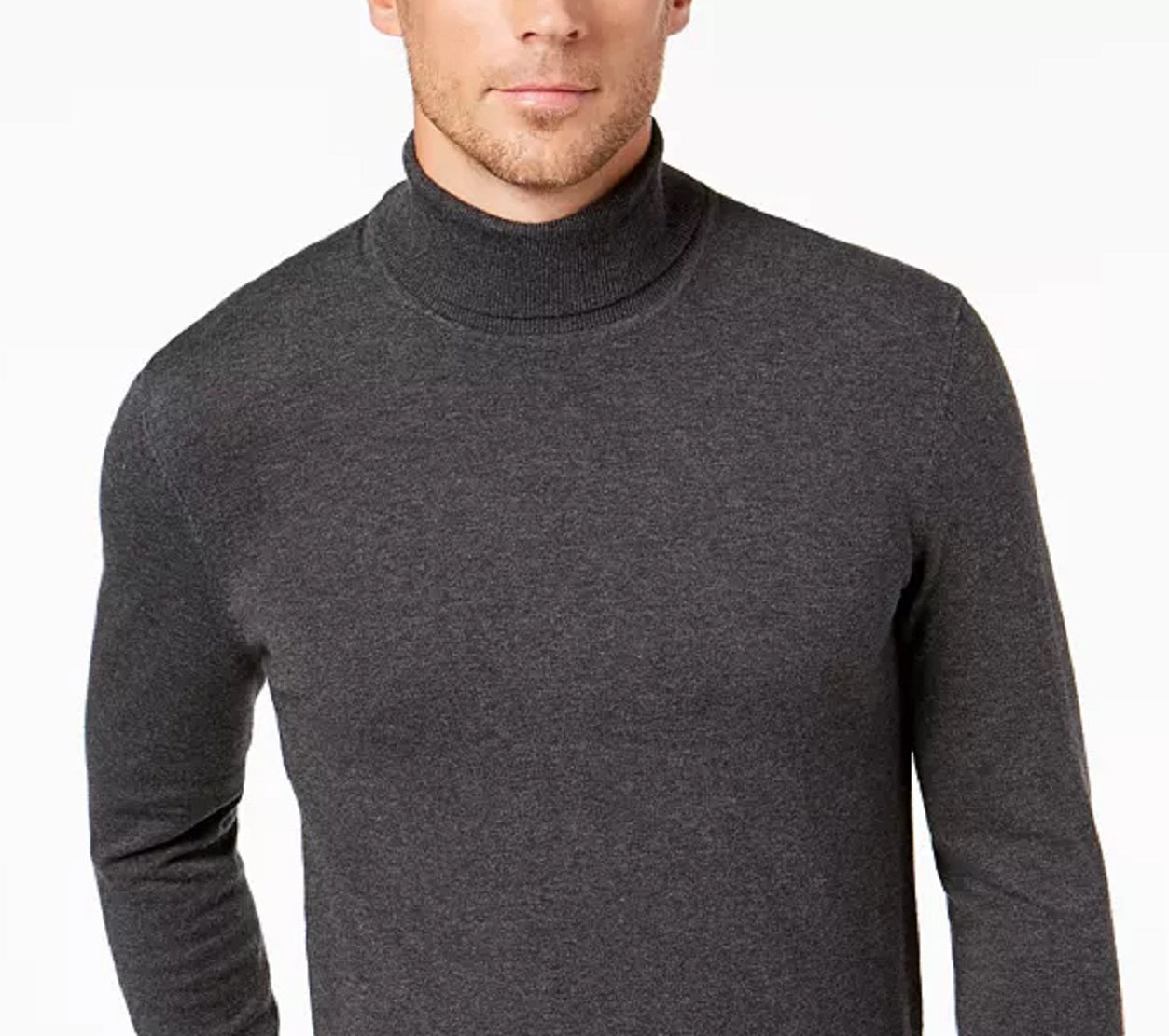 Alfani Men's Turtleneck Knit Sweater Black Size Small