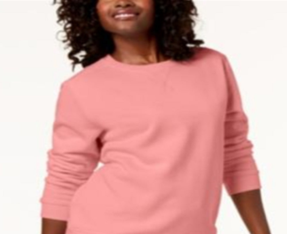 Karen Scott Women's Classic Sweatshirt Pink Size XX-Large