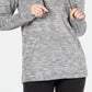 Ideology Women's Sweatshirt Lace up Hoodie Gray Size X-Small