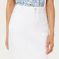Charter Club Women's Denim Tummy Control Skirt White Size 12