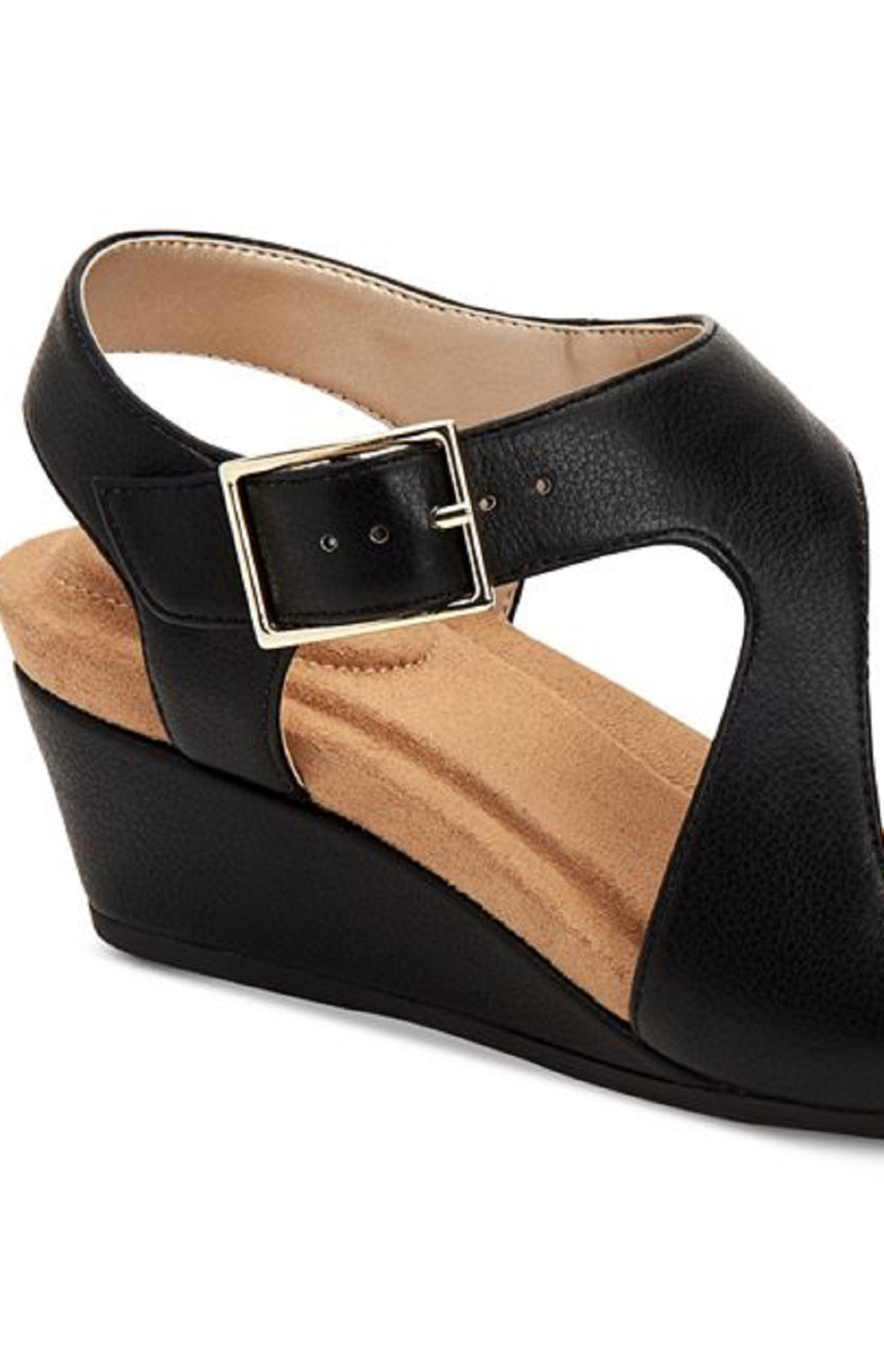 Giani Bernini Women's Belinaa Open Toe Casual Slingback Sandals Black Size 7.5 M