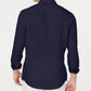 Tasso Elba Men's Long Sleeve Linen Shirt Blue Size X-Large