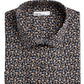 Bar III Men's Slim Fit Floral Button Down Shirt Black Size S