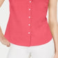 Charter Club Women's Collared Shirt Pink Size 18