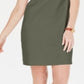 Karen Scott Women's Cotton Lace up Shift Dress Green Size X-Small