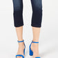 INC International Concepts Women's Stretch Cropped Jeans Blue Size 12