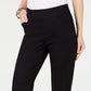 Style & Co Women's Crochet Fringe Capri Pants Black Size Petite