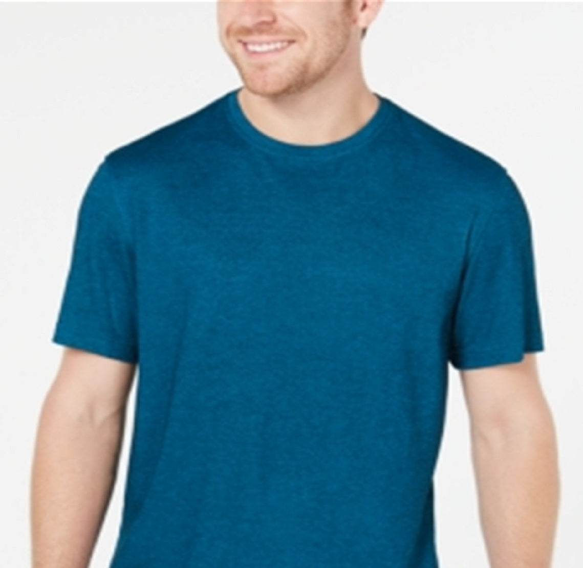 Tasso Elba Men's Supima Blend Crewneck Short Sleeve T-Shirt Blue Size Size Large