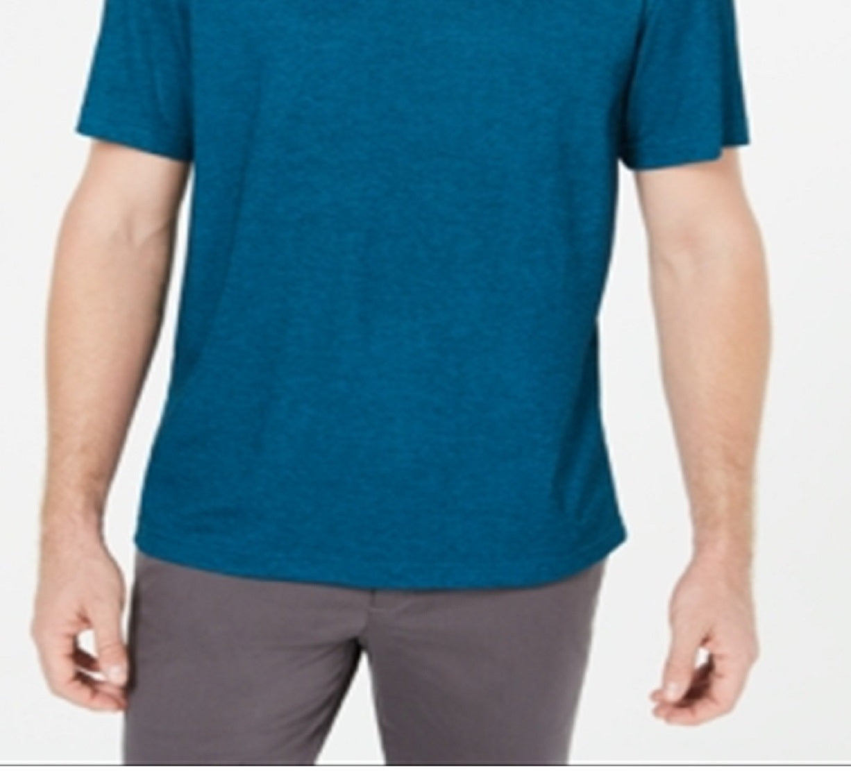 Tasso Elba Men's Supima Blend Crewneck Short Sleeve T-Shirt Blue Size Size Large