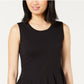 Maison Jules Women's Crossover Peplum Top Black Size XX-Large