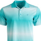 Attack Life By Greg Norman Men's Lambert Ombre Stripe Polo Shirt Green Size Medium